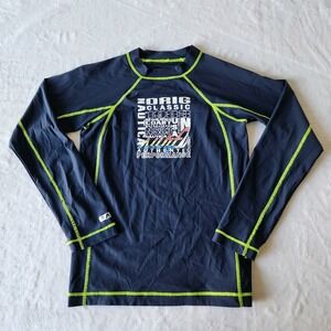 Nautica Rash Guard Kids Large SPF Boys‎ Swim Top UV Protection Beach Long Sleeve
